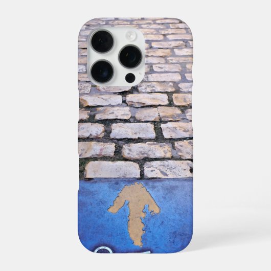 Gele pijl iPhone hoesje (Achterkant)