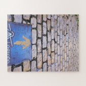 Gele pijl legpuzzel (Horizontaal)