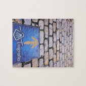 Gele pijl legpuzzel (Horizontaal)