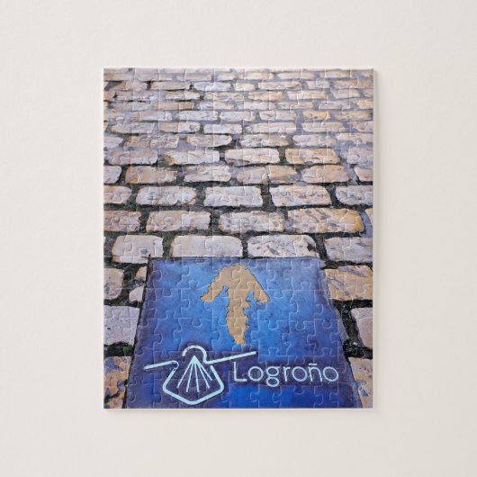 Gele pijl legpuzzel (Verticaal)