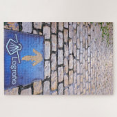 Gele pijl legpuzzel (Horizontaal)