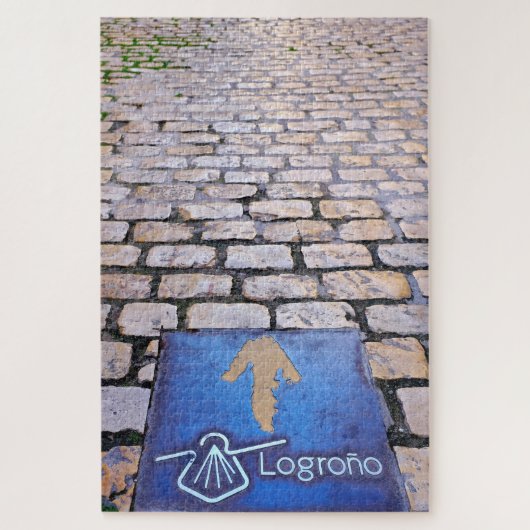 Gele pijl legpuzzel (Verticaal)