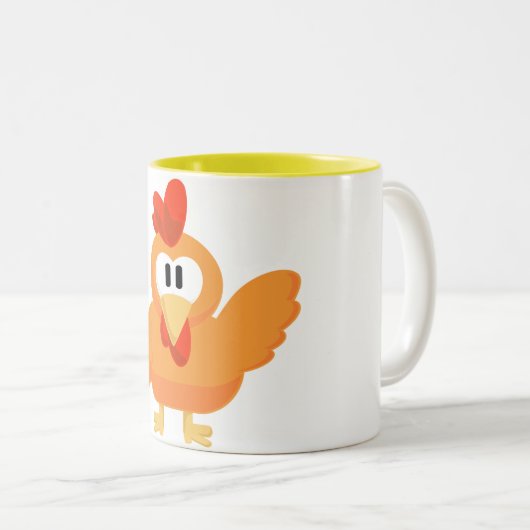 Gele Pijl-Mok Tweekleurige Koffiemok (Voorkant rechts)