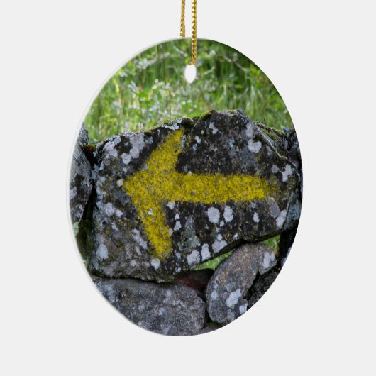 Gele pijl op Fence Ornament (Rechts)