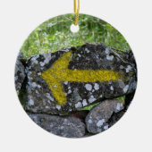 Gele pijl op Fence Ornament (Voorkant)