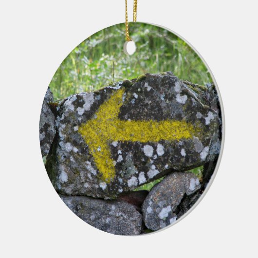 Gele pijl op Fence Ornament (Links)