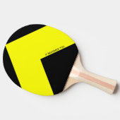 Gele pijl pingelen Pong Paddle Tafeltennisbatje (Zijkant)