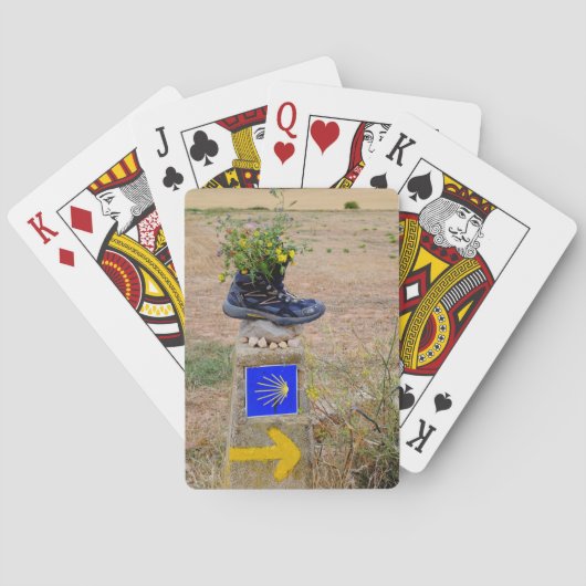 Gele pijl pokerkaarten (Achterkant)