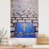 Gele pijl poster (Keuken)