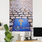 Gele pijl poster (Thuiskantoor)