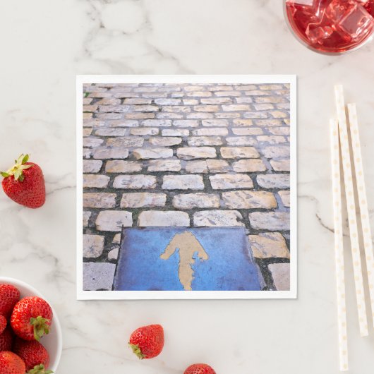 Gele pijl servet (Insitu)