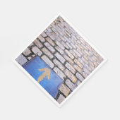 Gele pijl servet (Hoek)