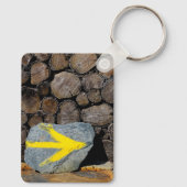 Gele pijl sleutelhanger (Achterkant)