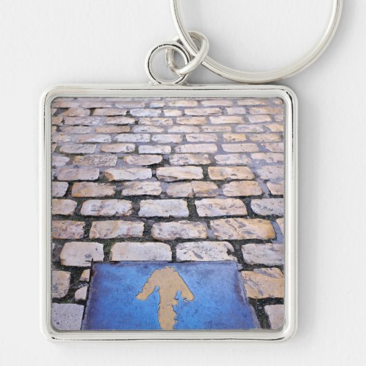 Gele pijl sleutelhanger (Voorkant)