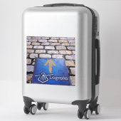 Gele pijl sticker (Koffer)