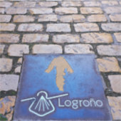 Gele pijl sticker (Voorkant)