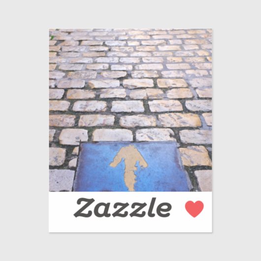 Gele pijl sticker (Vel)