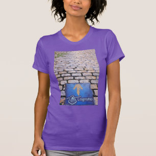 Gele pijl t-shirt