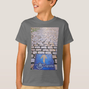 Gele pijl t-shirt