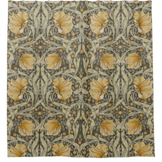 Gele pimpernel, William Morris, art nouveau Douchegordijn