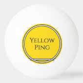 gele ping pingpongbal (Voorkant)