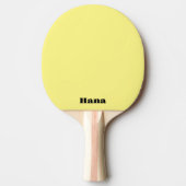 Gele pingpong paddle verschillende tekst, beide zi tafeltennisbatje (Voorkant)