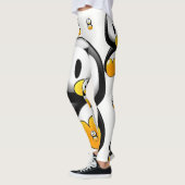 gele pinguïn witte legging tiener (Links)