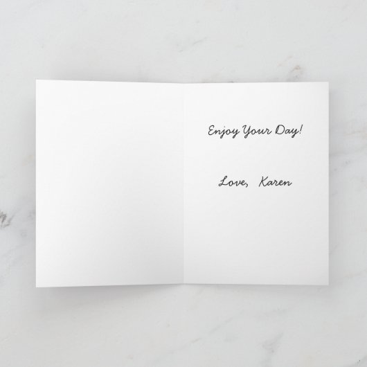 Gele Pioenen in de Blauwe Kaart van de Verjaardag (Binnen)