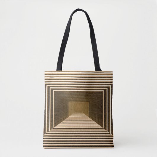 Gele piramide, grafisch desktopontwerp tote bag (Voorkant)