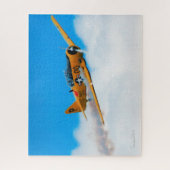 Gele Plane Puzzle Legpuzzel (Verticaal)