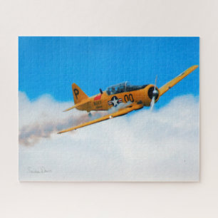 Gele Plane Puzzle Legpuzzel