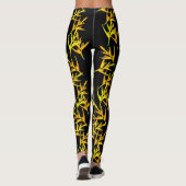 Gele Planten Leggings (Achterkant)