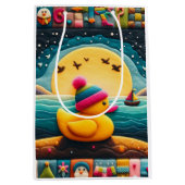 gele Plastic eend Medium Cadeauzakje (Voorkant)