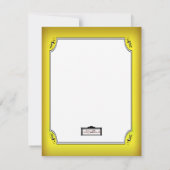  Gele Playbill Verkennende uitnodiging (Achterkant)