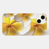 Gele Plumeria Flower iPhone Case|Tropische Bloemen Case-Mate iPhone Case (Achterkant (horizontaal))