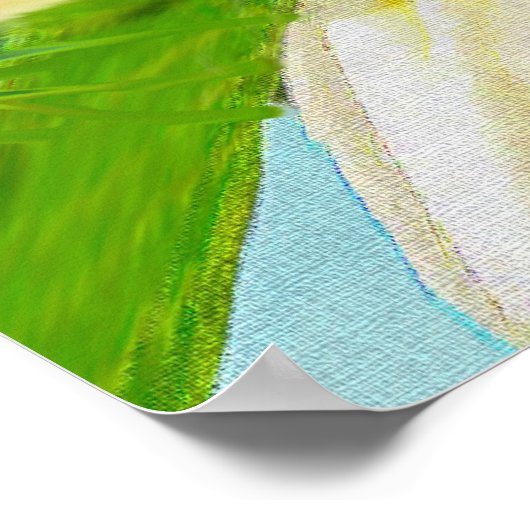 gele plumerie poster (Hoek)