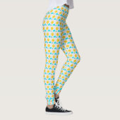 Gele poka Dot Leggings (Rechts)