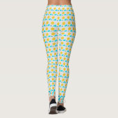 Gele poka Dot Leggings (Achterkant)
