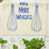 Gele poka Dot: Neem meer whisks in Theedoek (Gevouwen)