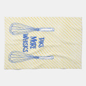 Gele poka Dot: Neem meer whisks in Theedoek (Horizontaal)