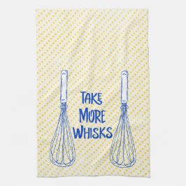 Gele poka Dot: Neem meer whisks in Theedoek