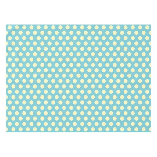 Gele poka Dot on Blue Changeable) Achtergrond Tafelkleed (Voorkant (Horizontaal))