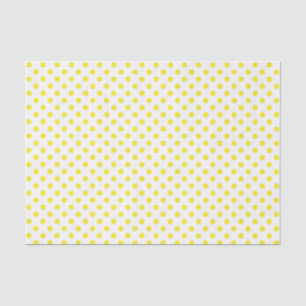 Gele poka Dot op witteboardpapier Tissuepapier