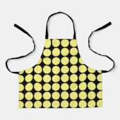 Gele poka Dots Black Bumblebee Patronen Gift Schort (Voorkant)