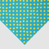 Gele poka Dots | DIY Achtergrondkleuren Tissuepapier (Detail)