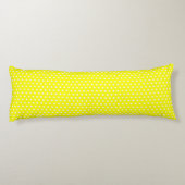 Gele poka Dots Lichaamskussen (Achterkant)