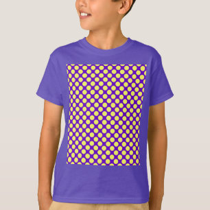 Gele poka dots met Paarse achtergrond STaylor T-shirt