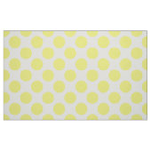 Gele poka Dots on White Stof (Fat Quarter)