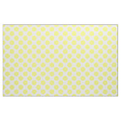 Gele poka Dots on White Stof (Yard (91,4 cm))