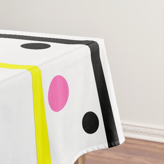 Gele poka Dots Tafelkleed (Voorbeeld)